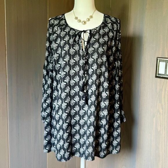DR2 Blouse Cold Shoulder 1X   *NWT* - Picture 1 of 12